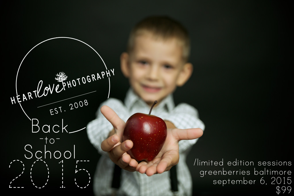 Back to School Mini Sessions 2015 Baltimore, MD