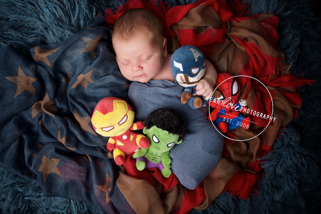 Super Hero Newborn Session