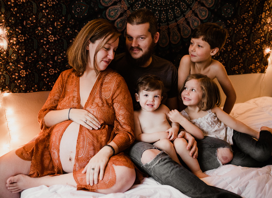 Family maternity session
