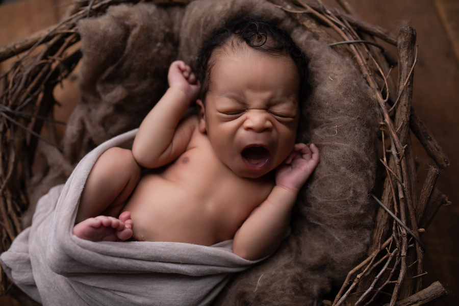 Newborn Yawning Pasadena, MD