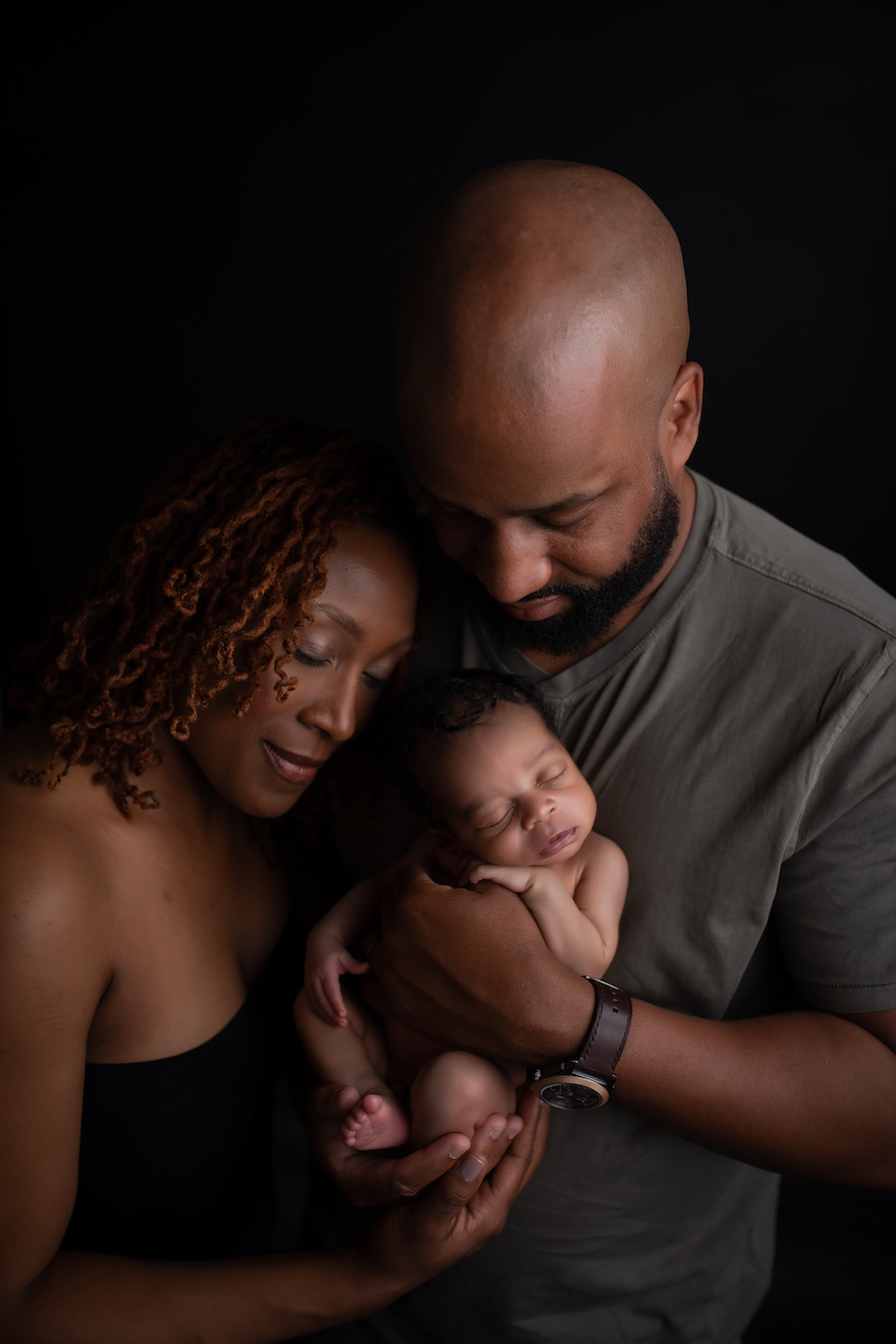 Mom and Dad with newborn