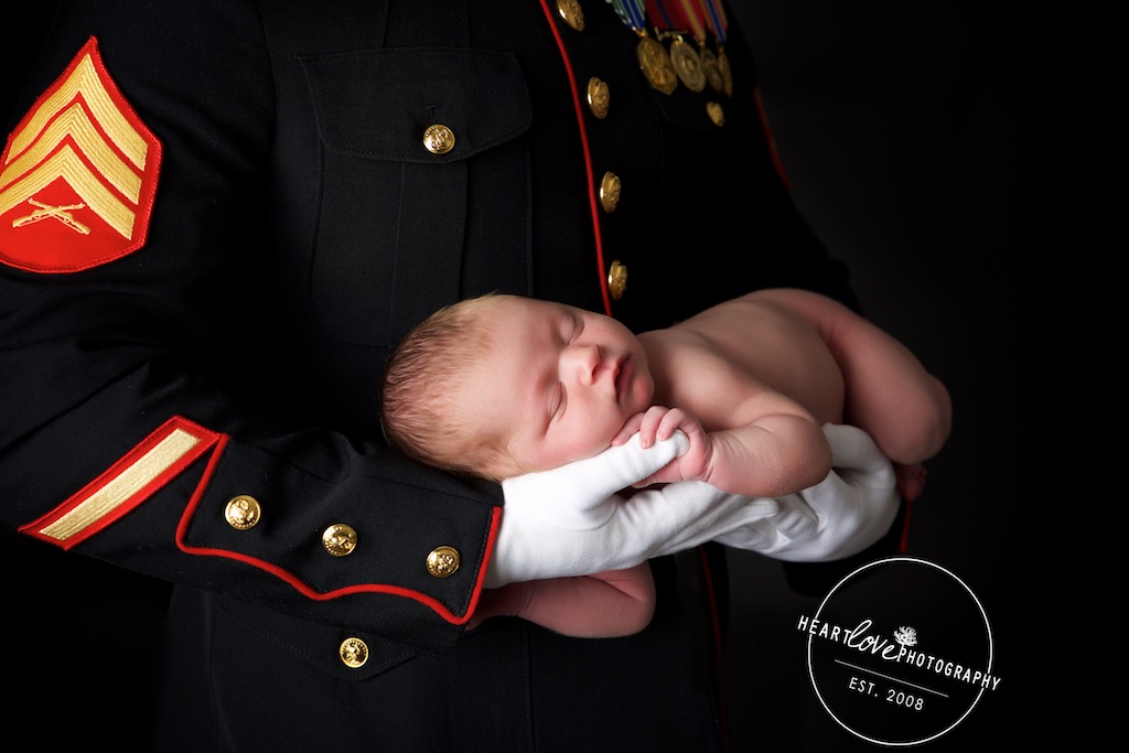 Fort Meade Marine Corps Newborn Photographer